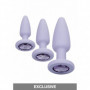 Plug anale in silicone indossabile kit dilatatore dildo mini maxi con pietra sex