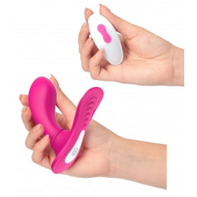 Vibratore in silicone realistico doppio stimolatore vaginale punto G clitoride