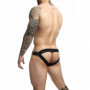 Perizoma uomo sexy tanga mutanda con anello fallico in metallo slip lingerie hot