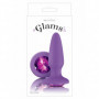 Plug anale maxi con pietra big dilatatore in silicone butt grande dildo liscio