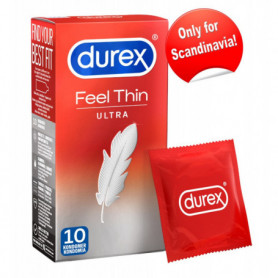 Preservativi DUREX lubrificati profilattici Ultra Thin 10 pz