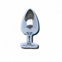 Plug anale in metallo grande dildo indossabile BIG dilatatore con pietra a cuore