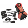 Lettino con accessori costrittivi manette cavigliere morso bondage sadomaso bdsm