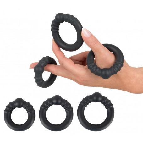 Anello fallico ritardante in silicone kit cock ring per miglior erezione pene