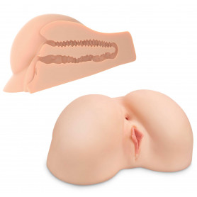 Masturbatore realistico per uomo ano vagina finta massaggiatore stimolatore pene