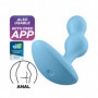 Vibratore anale Deep diver dilatatore indossabile in silicone butt plug vibrante