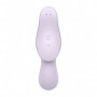 Vibratore vaginale doppio in silicone reale succhia clitoride Curvy Trinity 2