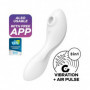 Vibratore vaginale doppio Curvy Trinity 5 succhia clitoride in silicone reale