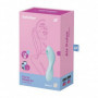 Vibratore vaginale per punto G succhia clitoride in silicone Curvy Trinity 5+