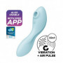 Vibratore vaginale per punto G succhia clitoride in silicone Curvy Trinity 5+