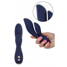 Vibratore doppio vaginale anale dildo vibrante rabbit in silicone clitoride sexy