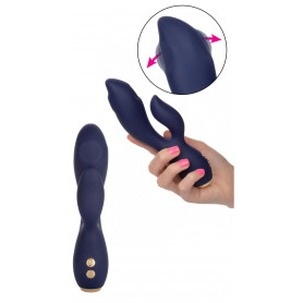 Vibratore vaginale anale in silicone doppio dildo vibrante clitoride morbido sex