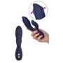 Vibratore vaginale anale in silicone doppio dildo vibrante clitoride morbido sex