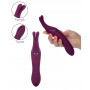 Vibratore doppio stimolatore vibrante vaginale clitoride anale in silicone reale