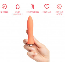 Vibratore vaginale piccolo dildo vibrante anale mini fallo clitoride in silicone