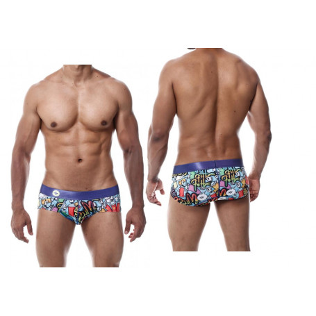 Slip uomo aderente vita bassa intimo maschile comodo mini boxer colorato hipster