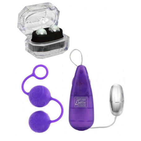 Kit palline vaginali set per massaggio pavimento pelvico ovetto vibrante donna