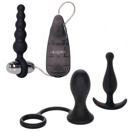 Kit anale plug butt uomo stimolatore prostata set mini dildo massaggiatore nero
