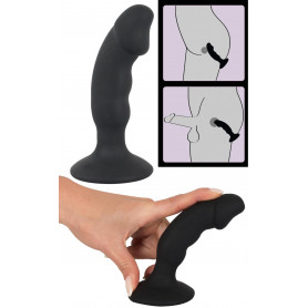 Vibratore per prostata dildo anale vibrante in silicone con ventosa fallo pene