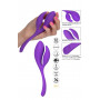 Vibratore vaginale doppio in silicone stimolatore vibrante anale clitoride donna