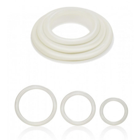 Anello fallico kit cock ring ritardante maschile per pene testicoli in silicone