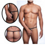 Tanga uomo hot micro mutanda mini perizoma sexy nero aperto Gstring slip erotico