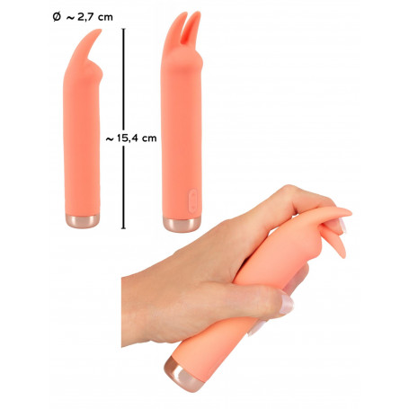 Vibratore rabbit piccolo stimolatore clitoride mini dildo vibrante in silicone