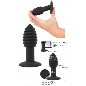 Vibratore in silicone anal plug butt mini dildo vibrante piccolo con ventosa sex