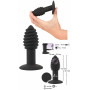 Vibratore in silicone anal plug butt mini dildo vibrante piccolo con ventosa sex