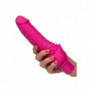 Vibratore in silicone realistico dildo vaginale fallo vibrante stimola clitoride