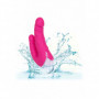 Vibratore doppio vaginale e anale in silicone reale dildo vibrante ricaricabile