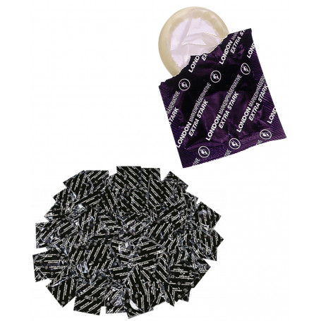 Preservativi in lattice lubrificati profilattici sottili 100 pz London condoms