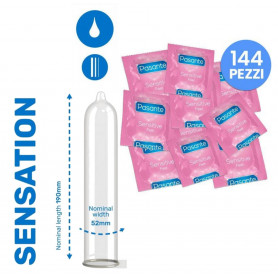Preservativi pasante ultrasottili profilattici lubrificati condom 144 in lattice