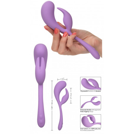 Vibratore vaginale per punto G rabbit stimola clitoride dildo vibrante morbido