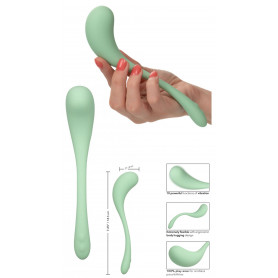 Vibratore doppio in silicone massaggiatore wand vibrante vaginale clitoride ano