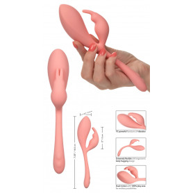 Vibratore rabbit in silicone stimolatore vibrante vaginale punto G e clitoride