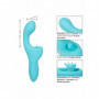 Vibratore vaginale rabbit doppio per punto G clitoride in silicone ricaricabile