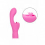 Vibratore rabbit in silicone ricaricabile doppio vaginale per punto G clitoride