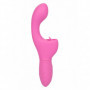 Vibratore rabbit in silicone ricaricabile doppio vaginale per punto G clitoride