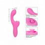 Vibratore rabbit in silicone ricaricabile doppio vaginale per punto G clitoride