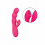 Vibratore vaginale succhia clitoride dildo a sfere fallo vibrante in silicone