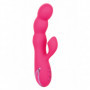 Vibratore vaginale succhia clitoride dildo a sfere fallo vibrante in silicone