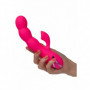 Vibratore vaginale succhia clitoride dildo a sfere fallo vibrante in silicone