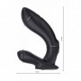 Vibratore anale in silicone massaggiatore stimolatore vibrante per prostata nero