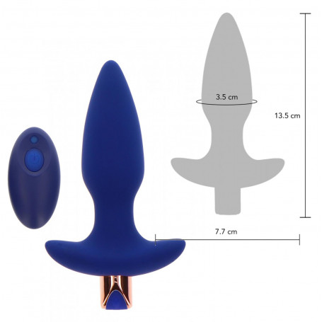Plug anale vibrante dilatatore mini dildo liscio vibratore butt in silicone sex