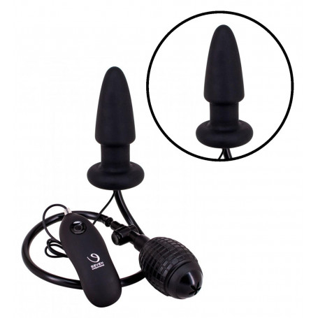 Plug butt anale gonfiabile mini dildo vibrante dilatatore liscio indossabile sex