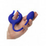 Anello fallico vibrante in silicone con butt plug dilatatore anale ricaricabile