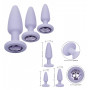 Plug anale in silicone indossabile kit dilatatore dildo mini maxi con pietra sex