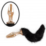 Plug butt anale in vetro con coda dilatatore indossabile mini dildo liscio glass