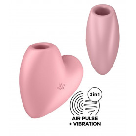 Stimolatore vaginale vibrante succhia clitoride in silicone vibratore CutieHeart